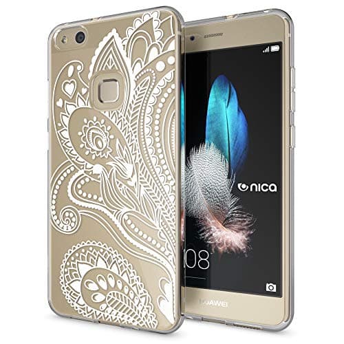 Image of NALIA Case compatible with Huawei P10 Lite, Pattern Design Smart-Phone Cover, Ultra-Thin Silicone Back Protector Soft Skin, Slim-Fit Crystal Shock-Proof Bumper Etui, Designs:Artificial Flowers