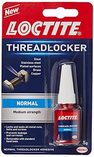 Image of Loctite Threadlocker, Locks & Seals All Metal Nuts, Balls & Screws, Prevents Leakage & Corrosion, 1 x 5g