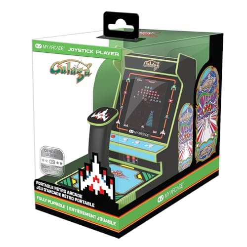 Image of My Arcade - Galaga + Galaxian Joystick Player Mini Retro Arcade Bollard