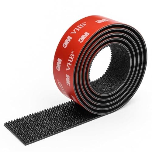 Image of Dpm Tapes - 3M Dual Lock SJ3870, Extra Strong Reusable Mount for Dashcam, GoPro, Car Accessories, Toll System, Snap Closure, Residue Free, Black (25.4mm x 1m)