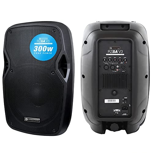 Image of AVC Designs Evolution Audio RZ8A V3 Portable 8" 300W Active Powered Stage DJ Club PA Speaker