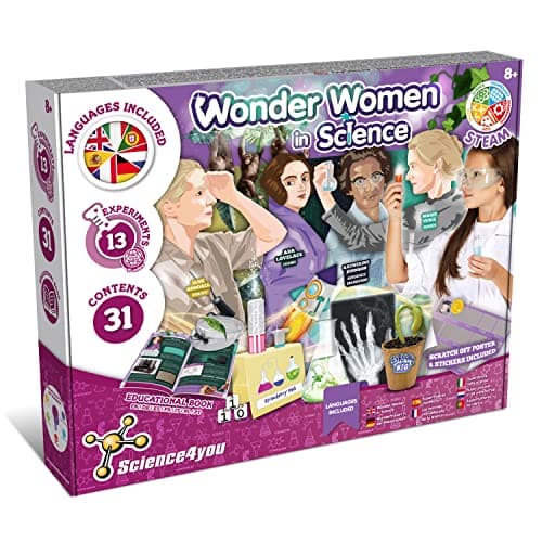 Image of Science4you Wonder Women Science Kit for Kids 7 8 9+ Years - 13 Experiments for Kids, Toy for Girls with Craft Set for who Loves Science, Stem Toy & Educational Gift for Girls & Boys Age 7 8 9+ Years