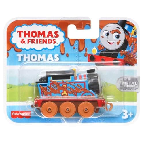 Image of Thomas & Friends Fisher Price Mud Run Thomas Push-Along Toy Train for Kids Ages 3+