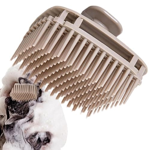 Image of Scalp Shampoo Brush - Soft Bristle Hair Massager & Scrubber - Square Design Scalps Cleaner - Scalp Massager Brush | for Wet & Dry Hair Men Women Hairs Care Shower Use
