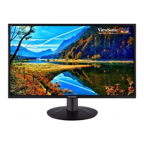 Image of ViewSonic VA2418-SH 24-inch IPS Full HD Ergonomic Monitor with VGA, HDMI, Eye Care for Work and Study at Home, Black