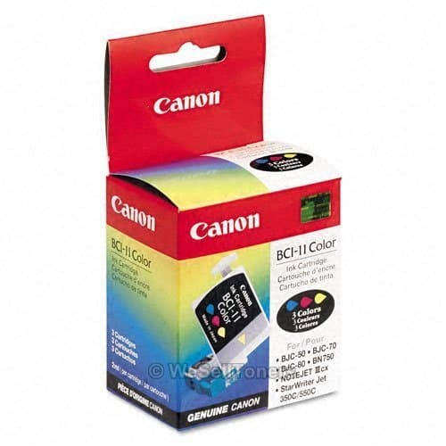 Image of New Genuine Canon BCI-11 Black Tri-Pack Ink Cartridge BCI11 Retail Box ; BJC55