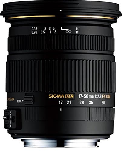Image of Sigma 583306 17-50mm f2.8 EX DC HSM Optical Stabilized lens for Canon Digital SLR Cameras with APS-C Sensors
