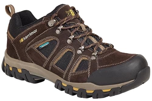 Image of Karrimor Men's Bodmin Iv Weathertite Low Rise Hiking Boots, dark Brown, 11 UK
