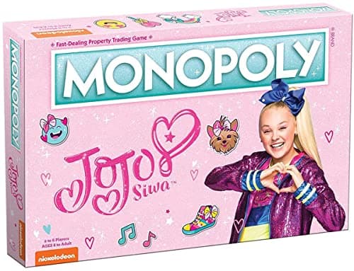 Image of USAopoly JoJo Siwa Monopoly Board Game, Pink
