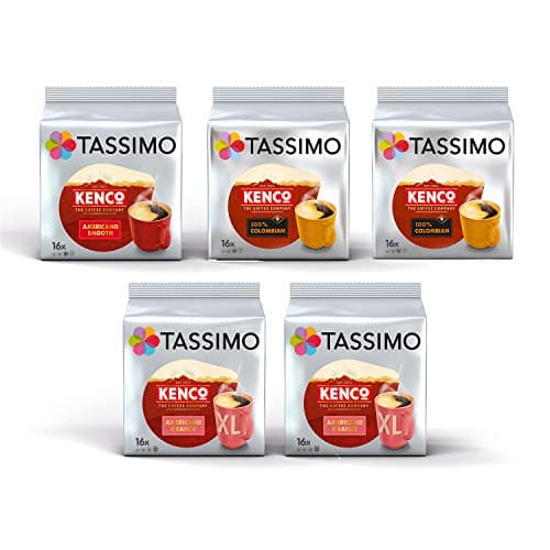 Image of Tassimo T-Discs Kenco Multipack Americano Smooth, Americano Grande, Pure Colombian
