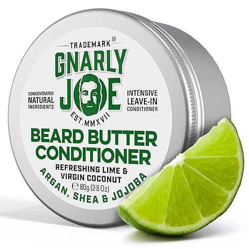 Image of Gnarly Joe Beard Butter Leave-In Conditioner - 80g Natural Beard Conditioner with Coconut, Argan & Shea Butter - Leave-In Beard Softener & Hydrating Moisturiser for Men’s Beard Care - Made in UK