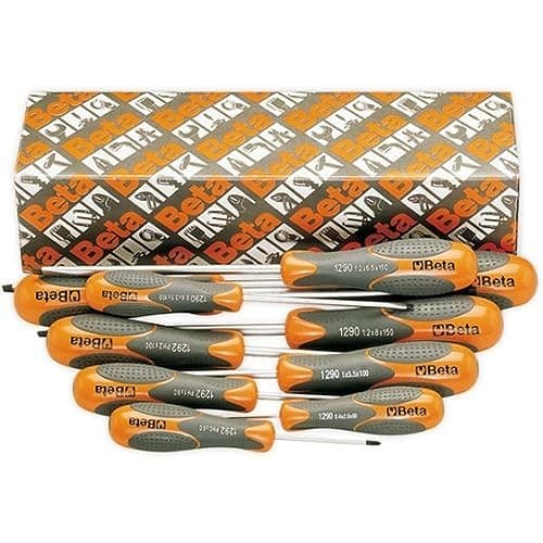 Image of Beta 12930207 Model 1293 /S7 Screwdrivers for Cross Head Phillips and Slotted Head Screws, 7 Pieces