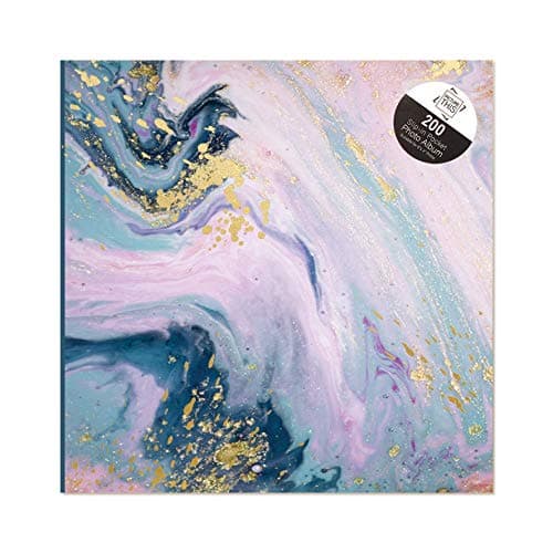 Image of Tallon Abstract Marble Swirl 6x4 Photo Album Memo Slip in Holds 200 Photos