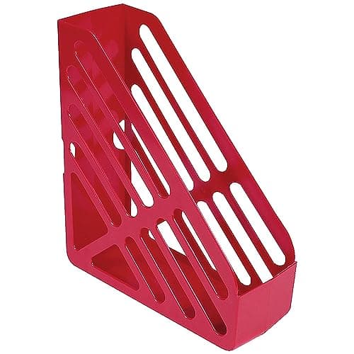 Image of Q-Connect Magazine Rack Red