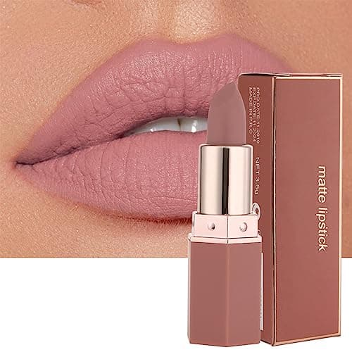 Image of MEITREND Lipstick, Matte Lipsticks For Women Long Lasting Red Lipstick, Sweatproof Natural Nude Moisturizing Hydrating High Pigmented Smooth Velvet Texture Lip Stick Makeup Gift