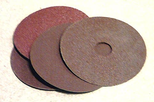 Image of 100mm x 16mm Sanding discs for angle grinders. P100 aluminium oxide abrasive. Price per 25