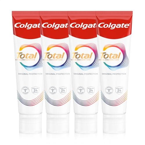 Image of Colgate Total Active Prevention Original Toothpaste 100ml x4 | Fights Root Causes* of Many Oral Health Problems³ | 24h Antibacterial¹ Protection | clinically Proven | Patented² Technology