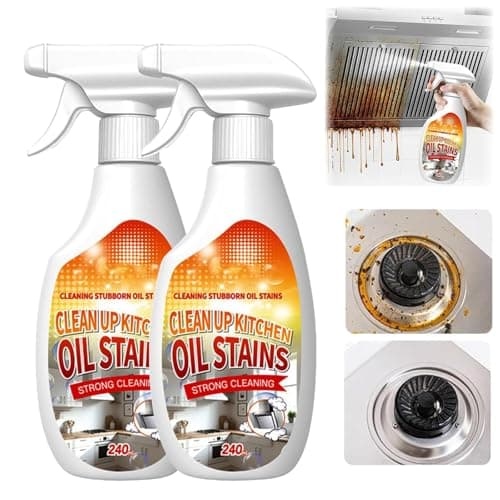 Image of 2PCS Heavy Duty Degrease Kitchen Cleaner, 2026 New Kitchen Heavy Oil Cleaner, Powerful Grease Remover, Multi-Purpose Oven Cleaner for Cleaning Up Kitchen Oil Stains, Stain Remover Spray (240ml*2)