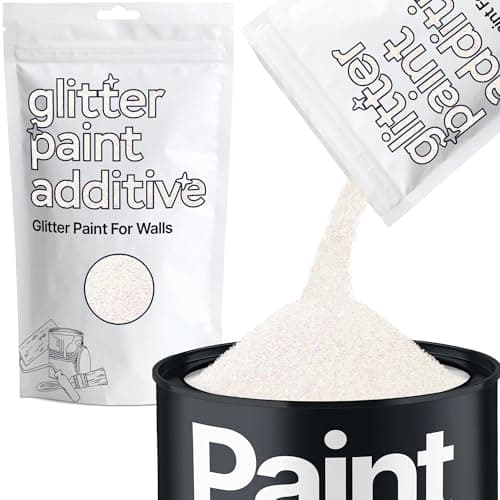 Image of Hemway Mother of Pearl Iridescent Glitter Paint Additive 100g for Adding Sparkle to Paints & Varnish | Paint Walls Sparkly Add to Emulsion, Acrylic or Lacquer Indoor