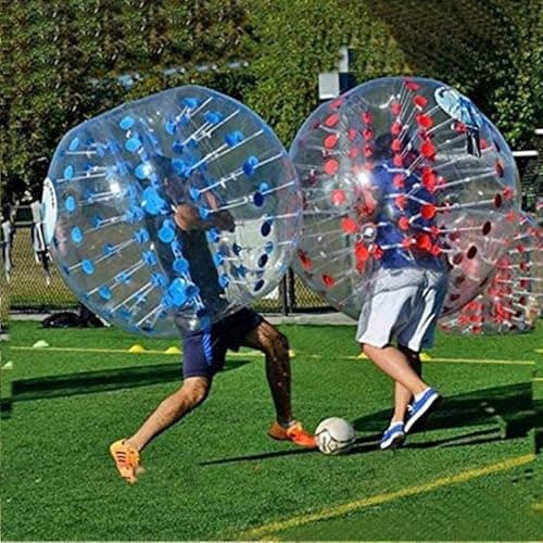 Image of Bubble Soccer Ball, Human Hamster Ball, Thick 8Mm PVC Transparent Inflatable Bumper Ball Zorb Ball for Teens And Adults To Playing Bull Rush Etc Games,Red,1.2M(Red,1.2M)
