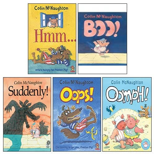 Image of Colin Mcnaughton Collection 5 Books Set (Boo, Oops, Oomph, Suddenly, Hmm)