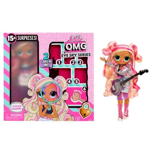 Image of L.O.L. Surprise! OMG Eye Spy Series - Rockstar - Includes 1 Doll, Comes with Fashions and Accessories, Solve Clues & Unlock Surprises, Collect All 4 Dolls