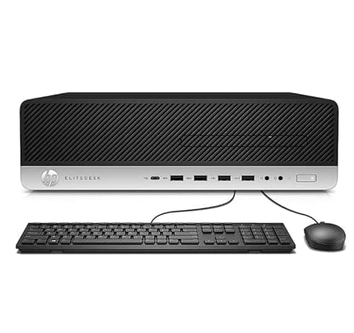 Image of HP ProDesk 400 G4 SFF Desktop PC, Intel Core i5-7500, 8GB RAM, 256GB SSD, WiFi, Bluetooth, US QWERTY Keyboard, Windows 11 Pro (Refurbished)