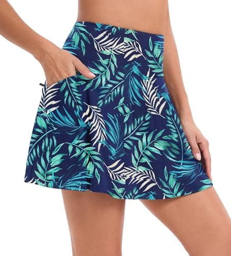 Image of Jhsnjnr Women's Tennis Skirts with Pockets Shorts High Waist Floral Skirt Athletic Workout Golf Skorts