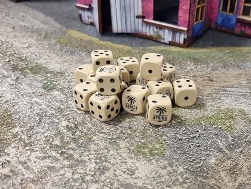 Image of Warlord Games Afrika Korps D6 Dice (16) Set Bolt Action