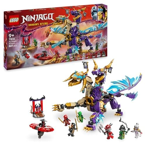 Image of LEGO NINJAGO Arc Dragon of Focus Toy with 8 Minifigures and a Spinjitzu Spinner - Interactive Ninja Playset for 9+ Year Old Boys & Girls - Birthday Gift for Dragons Rising Fans - 71836