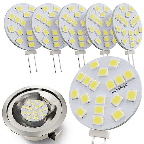 Image of G4 LED Bulbs Cool White 6000K 2W equivalent to JC G4 12V 20W Halogen Capsule Light Bulb 2 Pin Base - Mini 12 Volt 20 Watt LED Bulb G 4 for Cooker Hood Extractor Oven - Lamp Bulb 20w/12v Bipin - 6 Pack