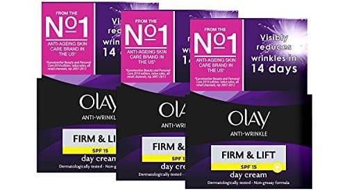 Image of Olay Anti-Wrinkle Firm & Lift Day Cream SPF 15 50ml (Pack 3)