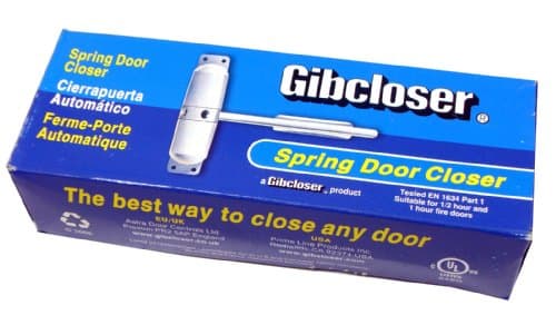 Image of Gibcloser Surface Mounted Automatic Spring Door Closer - White.