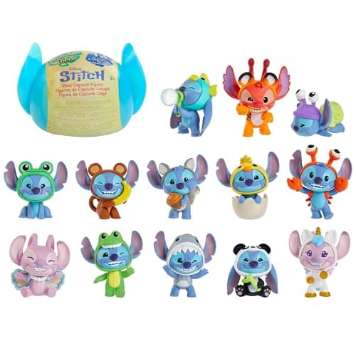 Image of Disney Stitch Goes Wild Collectible Mini Figure, Blind Capsule, Toy for Fans, Collectors & Kids by Just Play