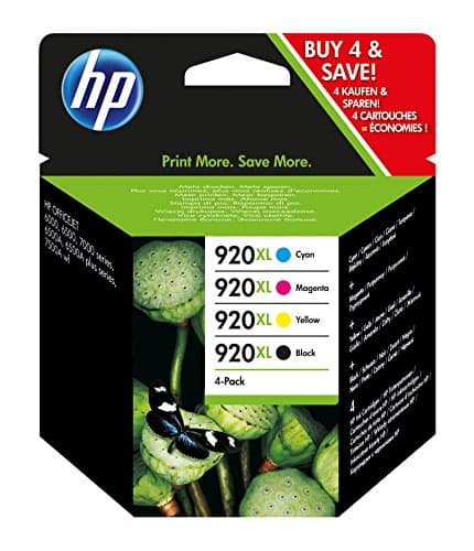 Image of HP 920XL Combo Pack Black/Cyan/Magenta/Yellow (Yield Black: 1200 Pages/Yield Colour: 700 Pages) for OfficeJet Printers
