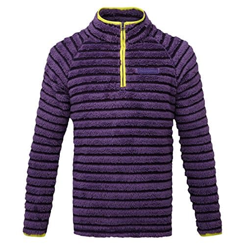 Image of Craghoppers Girl's Appleby Half Zip Fleece Jacket - Dark Plum Combo, 13 Years