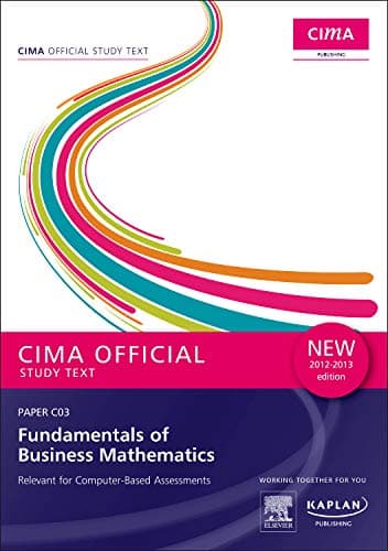 Image of C03 Fundamentals of Business Mathematics - Study Text