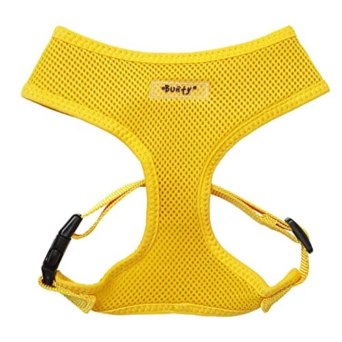Image of Bunty Medium No Pull Dog Harness - Soft, Breathable, Durable, Adjustable Vest Harnesses, Lightweight, Anti Pull - Medium, Yellow