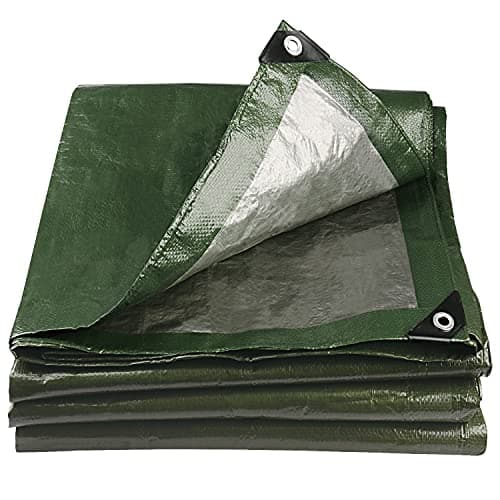 Image of Onarway Tarpaulin Waterproof Heavy Duty 4m x 6m 105GSM Tarp Sheet Cover with Reinforced Grommets, Multipurpose For Outdoor Use