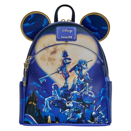 Image of Loungefly - Walt Disney - Kingdom Hearts Mickey Mouse - Mini Backpack - Amazon Exclusive - Premium Vegan Leather - Gift Idea - Official Merchandise - for Boys, Girls Men and Women - Movies Fans