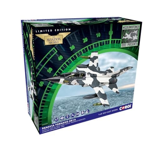 Image of Corgi Aviation Archive AA29402 Panavia Tornado GR1A, 1:48 Scale Die-Cast Model, RAF No.II(AC) Sqn, Limited Edition