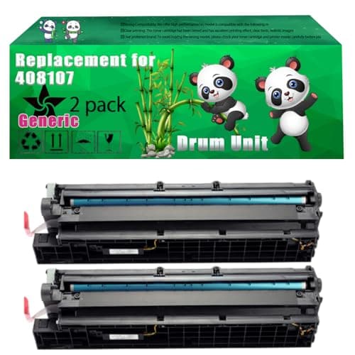 Image of Replacement 408107 Drum Unit Compatible for Ricoh SP 8400 SP 8400 DN SP 8400 DTE SP 8400 Series Printers, Up to 100000 Pages, Vivid Colors, Contains Chip (2-Pack Black)