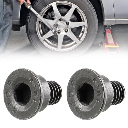 Image of BIZOI 2 Pcs Brake Disc Retaining Screws M8 x 1.25 for BMW, 34211161806 Rotor Hex Mount Countersunk Bolt, Car Replacement Parts