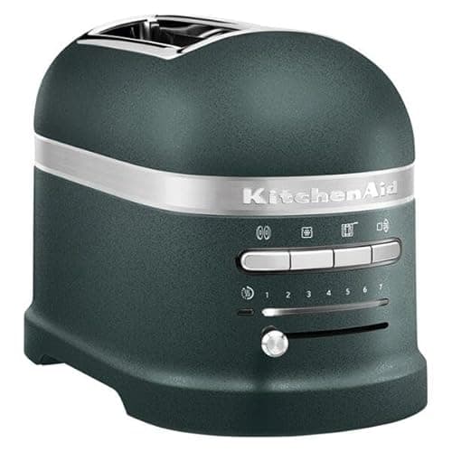 Image of KitchenAid Artisan 2-Slice Toaster 5KMT2204BPP, Automatic Sensor, Keep Warm Function, Extra Wide Slots, 7 Shade Settings, Sandwich Rack Included, Die-Cast Metal Construction, Pebbled Palm