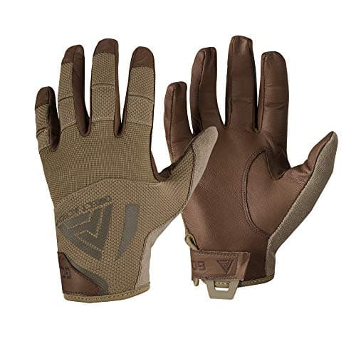 Image of Direct Action Coyote Leather Rigid Gloves Size XL