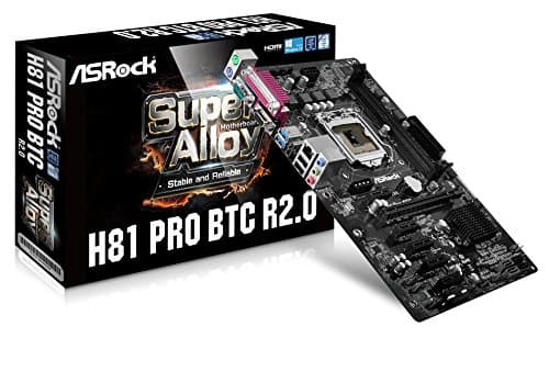 Image of ASRock H81 PRO BTC R2.0 S1150 Intel H81 2x DDR3 Motherboard - Grey