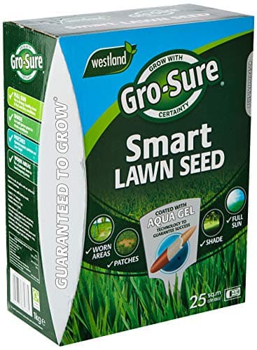 Image of Gro-Sure Aqua Gel Coated Smart Grass Lawn Seed, 25 m2, 1 kg
