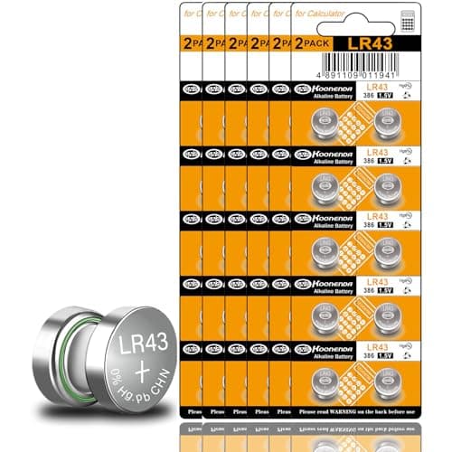 Image of 60 x AG12 Button Cell Batteries Alkaline 1.5V LR43 Batteries- G12 LR43 186 V12GA LR43SW LR1142 LR1142SW SR1142W 301 386