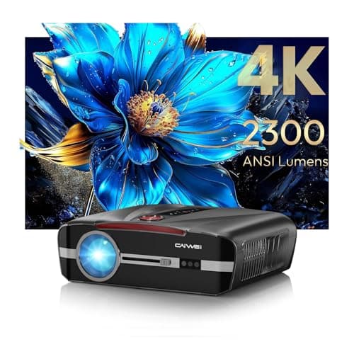 Image of 4K HDR10+ Daytime Smart Projector 2300 ANSI Ultra HD Daylight Movie Projector with Shorter Throw ToF Auto Focus Wifi Bluetooth HDMI ARC NFC Android TV for Home Theater Outdoor Movie Gaming