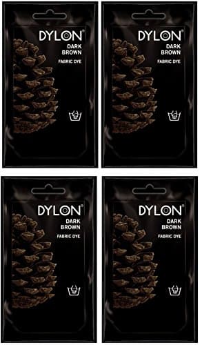 Image of Pack Of 4 Dylon Fabric & Clothes Dye Hand Wash Only - 11 Dark Brown